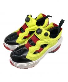 Maison Margiela×REEBOK（メゾンマルジェラ×リーボック）の古着「Tabi Instapump Fury Oxford "Citron"」｜ブラック×イエロー
