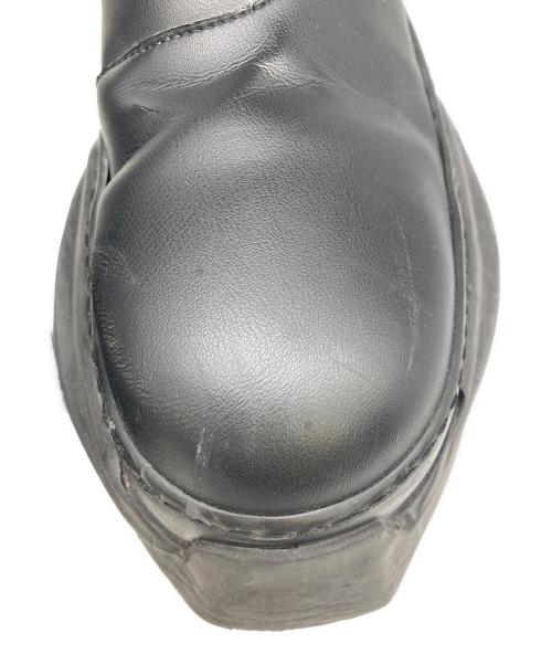 RICK OWENS DRKSHDW（リックオウエンス ダークシャドウ）RICK OWENS DRKSHDW (リックオウエンス ダークシャドウ) サイドゴアブーツ ブラック サイズ:42 1/2（約27.5cm〜28.0cm相当）の古着・服飾アイテム