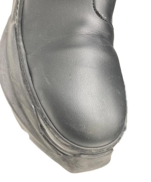 RICK OWENS DRKSHDW（リックオウエンス ダークシャドウ）RICK OWENS DRKSHDW (リックオウエンス ダークシャドウ) サイドゴアブーツ ブラック サイズ:42 1/2（約27.5cm〜28.0cm相当）の古着・服飾アイテム