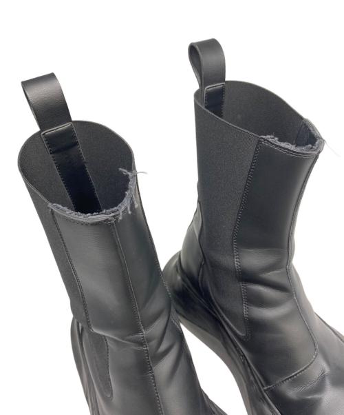 RICK OWENS DRKSHDW（リックオウエンス ダークシャドウ）RICK OWENS DRKSHDW (リックオウエンス ダークシャドウ) サイドゴアブーツ ブラック サイズ:42 1/2（約27.5cm〜28.0cm相当）の古着・服飾アイテム