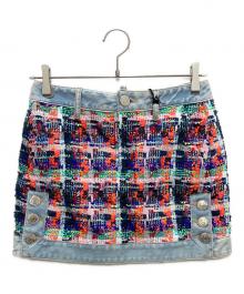 DSQUARED2（ディースクエアード）の古着「デニムミニスカート」｜マルチカラー