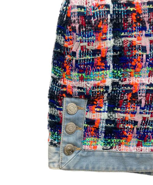 DSQUARED2（ディースクエアード）DSQUARED2 (ディースクエアード) デニムミニスカート マルチカラー サイズ:SIZE 38の古着・服飾アイテム