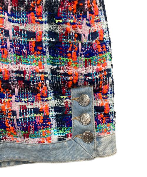 DSQUARED2（ディースクエアード）DSQUARED2 (ディースクエアード) デニムミニスカート マルチカラー サイズ:SIZE 38の古着・服飾アイテム