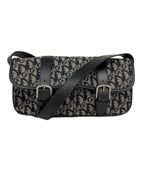 Christian Dior（クリスチャン ディオール）Christian Dior (クリスチャン ディオール) ショルダーバッグ グレー×ブラックの古着・服飾アイテム