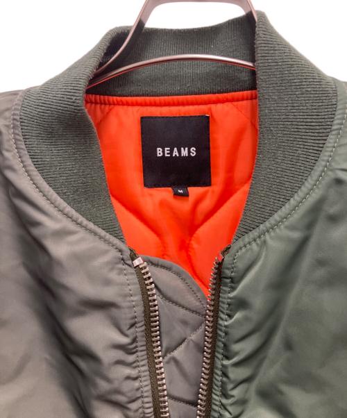 BEAMS（ビームス）BEAMS (ビームス) MA-1ジャケット オリーブ サイズ:Mの古着・服飾アイテム