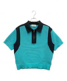 CULLNI（クルニ）の古着「ニットポロシャツ」｜ブルー