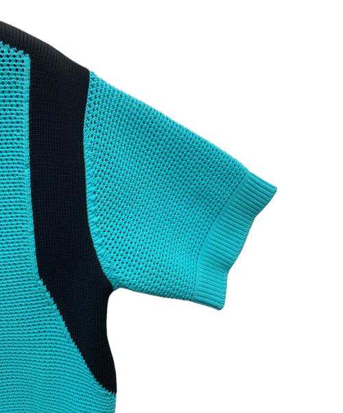 CULLNI（クルニ）CULLNI (クルニ) ニットポロシャツ ブルー サイズ:SIZE Sの古着・服飾アイテム