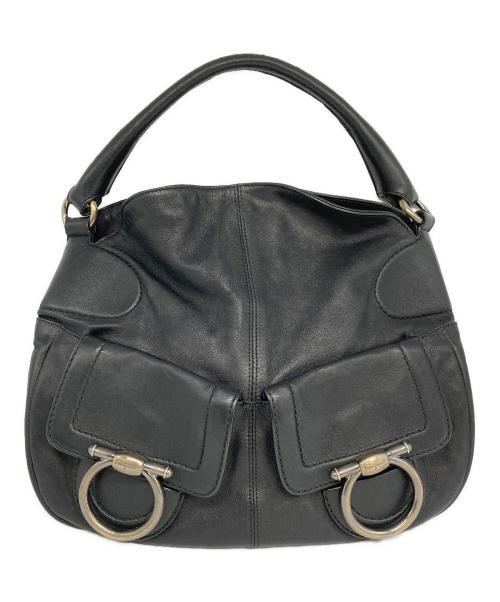 Salvatore Ferragamo（サルヴァトーレ フェラガモ）Salvatore Ferragamo (サルヴァトーレ フェラガモ) ハンドバッグ ブラックの古着・服飾アイテム