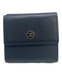 CHANEL（シャネル）の古着「3つ折り財布」｜ブラック