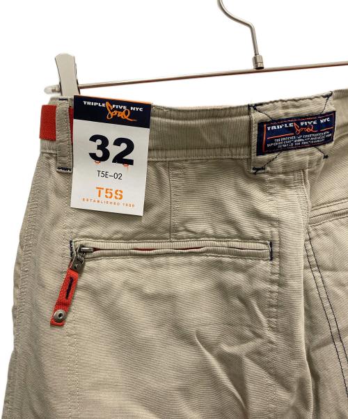 TRIPLE FIVE SOUL（トリプルファイブソウル）TRIPLE FIVE SOUL (トリプルファイブソウル) パラシュートカーゴパンツ ベージュ サイズ:SIZE 81cm (W32)の古着・服飾アイテム