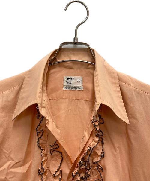 After Six（アフターシックス）After Six (アフターシックス) フリルシャツ オレンジ サイズ:SIZE S4（S～Mサイズ相当）の古着・服飾アイテム