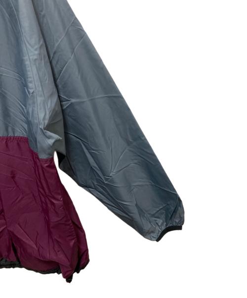 adidas（アディダス）adidas (アディダス) ハーフジップナイロンプルオーバー グレー×パープル サイズ:SIZE XLの古着・服飾アイテム