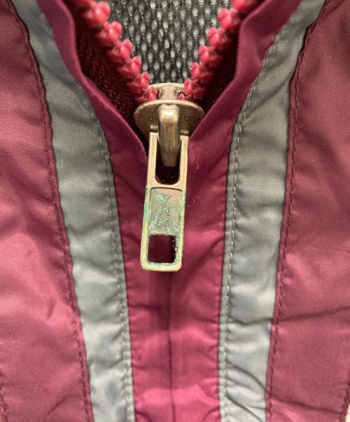 adidas（アディダス）adidas (アディダス) ハーフジップナイロンプルオーバー グレー×パープル サイズ:SIZE XLの古着・服飾アイテム