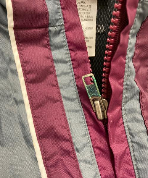 adidas（アディダス）adidas (アディダス) ハーフジップナイロンプルオーバー グレー×パープル サイズ:SIZE XLの古着・服飾アイテム