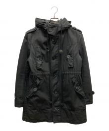BURBERRY BLACK LABEL（バーバリーブラックレーベル）の古着「ライナー付モッズコート」｜ブラック