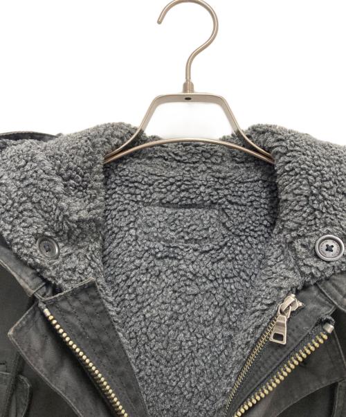 BURBERRY BLACK LABEL（バーバリーブラックレーベル）BURBERRY BLACK LABEL (バーバリーブラックレーベル) ライナー付モッズコート ブラック サイズ:SIZE Lの古着・服飾アイテム