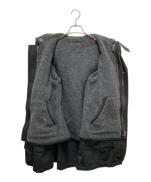 BURBERRY BLACK LABEL（バーバリーブラックレーベル）BURBERRY BLACK LABEL (バーバリーブラックレーベル) ライナー付モッズコート ブラック サイズ:SIZE Lの古着・服飾アイテム