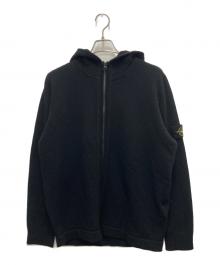 STONE ISLAND（ストーンアイランド）の古着「ラムウールフード付きジップセーター」｜ブラック