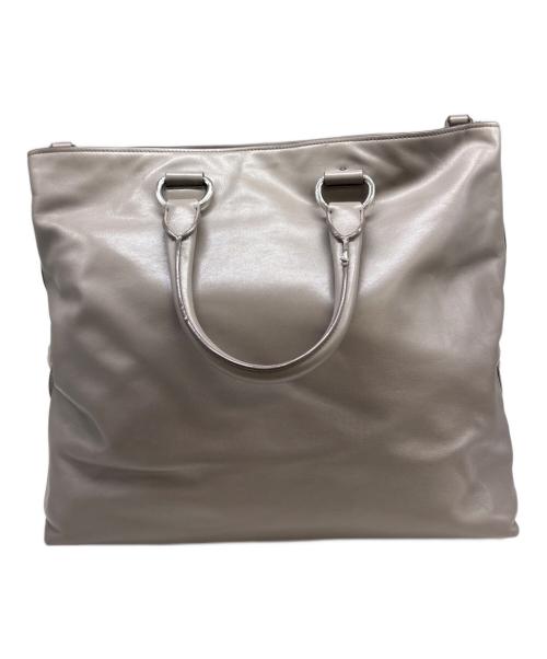 PRADA（プラダ）PRADA (プラダ) 2WAYショルダーバッグ グレーの古着・服飾アイテム