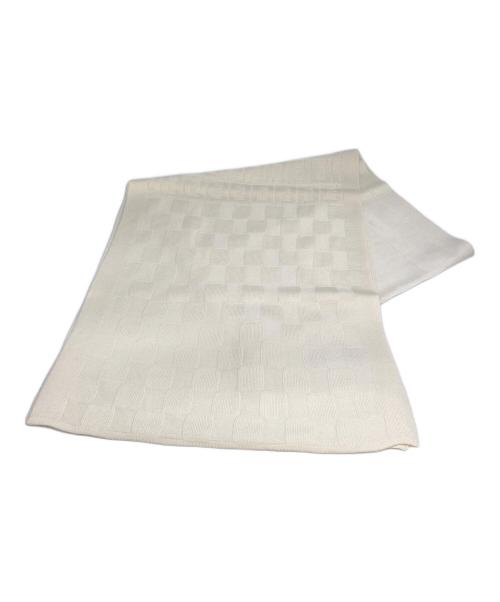 FENDI（フェンディ）FENDI (フェンディ) ズッキーノ柄マフラー ホワイト 未使用品の古着・服飾アイテム