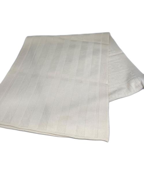 FENDI（フェンディ）FENDI (フェンディ) ズッキーノ柄マフラー ホワイト 未使用品の古着・服飾アイテム