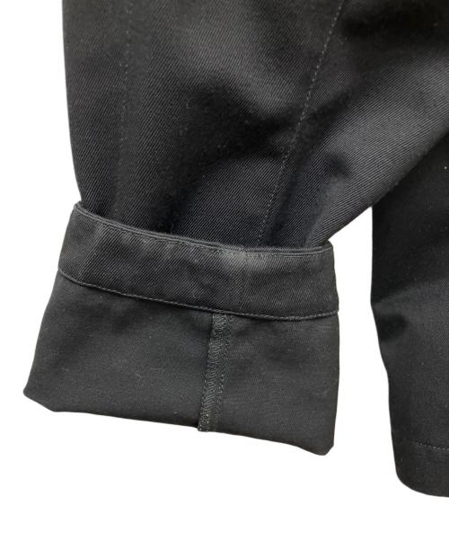 STONE ISLAND（ストーンアイランド）STONE ISLAND (ストーンアイランド) Logo-Appliqued Gabardine Overshirt ブラック サイズ:SIZE XLの古着・服飾アイテム