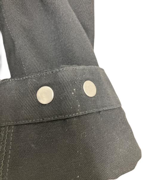 STONE ISLAND（ストーンアイランド）STONE ISLAND (ストーンアイランド) Logo-Appliqued Gabardine Overshirt ブラック サイズ:SIZE XLの古着・服飾アイテム