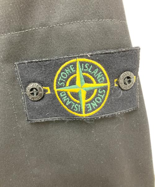 STONE ISLAND（ストーンアイランド）STONE ISLAND (ストーンアイランド) Logo-Appliqued Gabardine Overshirt ブラック サイズ:SIZE XLの古着・服飾アイテム