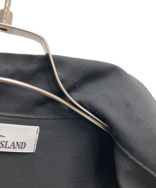 STONE ISLAND（ストーンアイランド）STONE ISLAND (ストーンアイランド) Logo-Appliqued Gabardine Overshirt ブラック サイズ:SIZE XLの古着・服飾アイテム