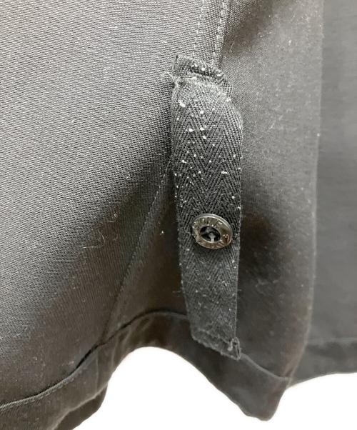 STONE ISLAND（ストーンアイランド）STONE ISLAND (ストーンアイランド) Logo-Appliqued Gabardine Overshirt ブラック サイズ:SIZE XLの古着・服飾アイテム