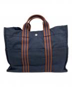 HERMESエルメス）の古着「トートバッグ」｜ネイビー