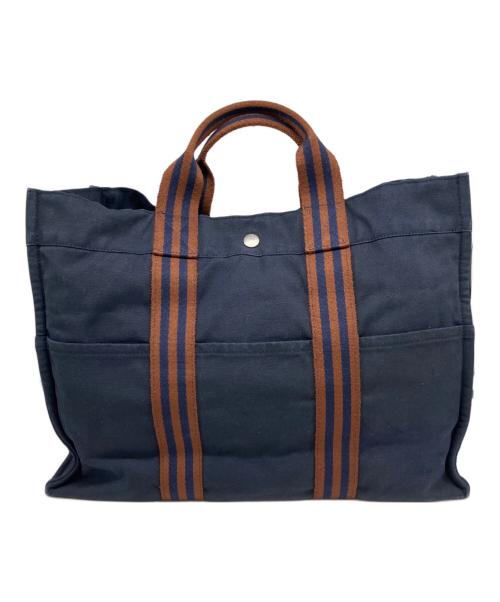 HERMES（エルメス）HERMES (エルメス) トートバッグ ネイビーの古着・服飾アイテム