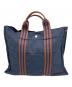 HERMES (エルメス) トートバッグ ネイビー：13000円