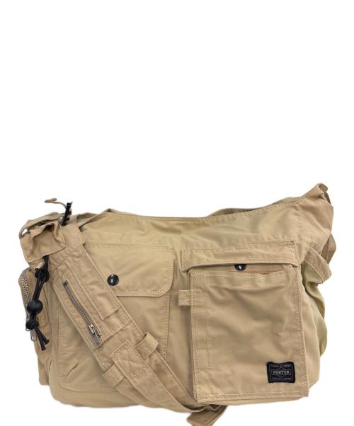HEAD PORTER（ヘッドポーター）HEAD PORTER (ヘッドポーター) ショルダーバッグ ベージュの古着・服飾アイテム