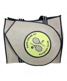Kate Spade（ケイトスペード）の古着「ラケットトートバッグ」｜ホワイト