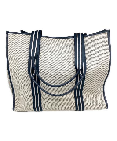 Kate Spade（ケイトスペード）Kate Spade (ケイトスペード) ラケットトートバッグ ホワイトの古着・服飾アイテム