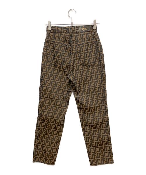 FENDI（フェンディ）FENDI (フェンディ) ズッカ柄パンツ ブラウン サイズ:SIZE 36の古着・服飾アイテム