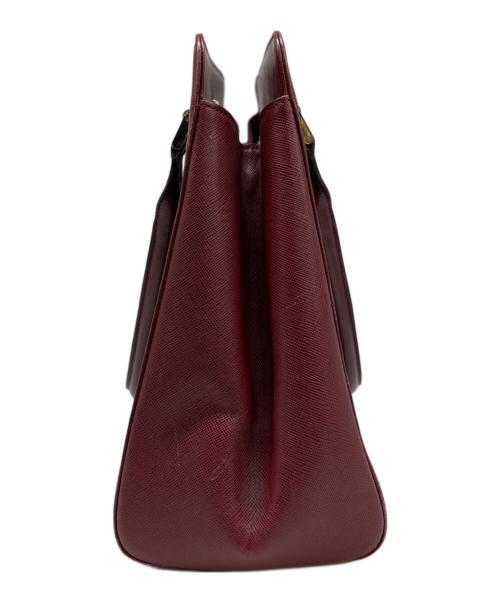 BURBERRY（バーバリー）BURBERRY (バーバリー) トートバッグ ボルドーの古着・服飾アイテム