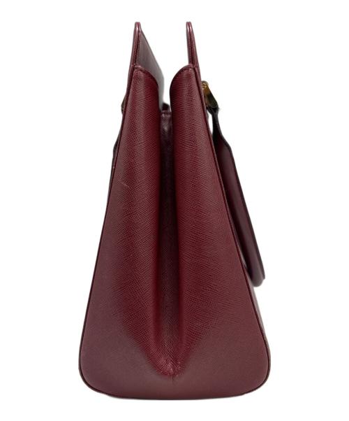 BURBERRY（バーバリー）BURBERRY (バーバリー) トートバッグ ボルドーの古着・服飾アイテム