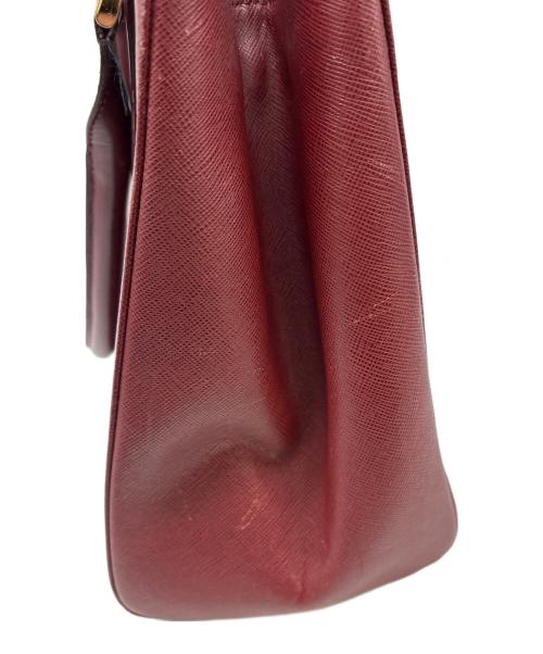 BURBERRY（バーバリー）BURBERRY (バーバリー) トートバッグ ボルドーの古着・服飾アイテム