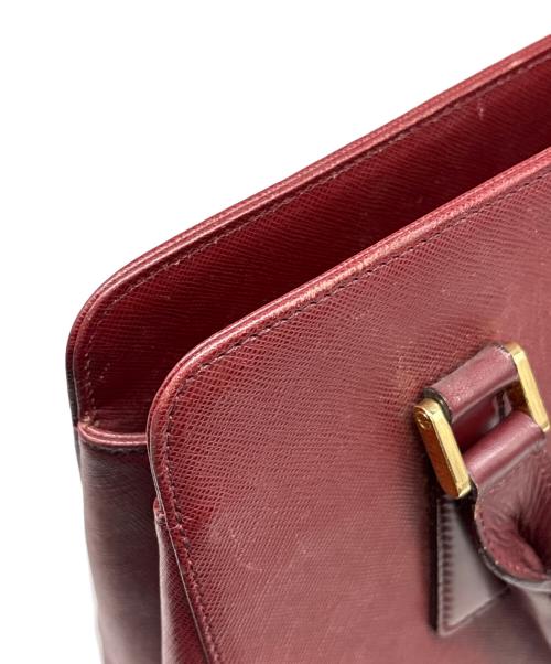 BURBERRY（バーバリー）BURBERRY (バーバリー) トートバッグ ボルドーの古着・服飾アイテム