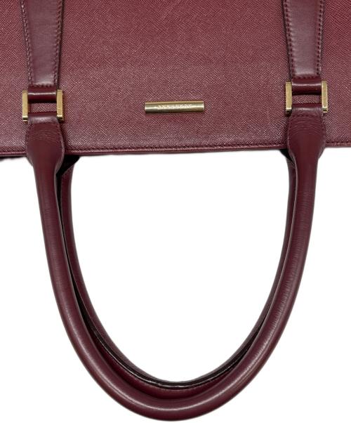 BURBERRY（バーバリー）BURBERRY (バーバリー) トートバッグ ボルドーの古着・服飾アイテム