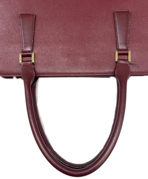 BURBERRY（バーバリー）BURBERRY (バーバリー) トートバッグ ボルドーの古着・服飾アイテム