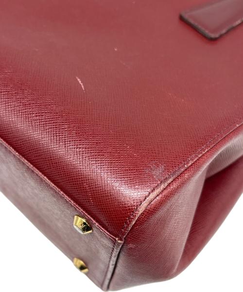 BURBERRY（バーバリー）BURBERRY (バーバリー) トートバッグ ボルドーの古着・服飾アイテム