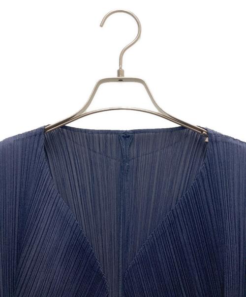 PLEATS PLEASE（プリーツプリーズ）PLEATS PLEASE (プリーツプリーズ) カーディガン ネイビー サイズ:SIZE 3の古着・服飾アイテム