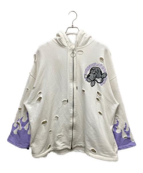 GALFY（ガルフィー）GALFY (ガルフィー) KRYclothing (ケリークロージング) パーカー ホワイト サイズ:SIZE Freeの古着・服飾アイテム
