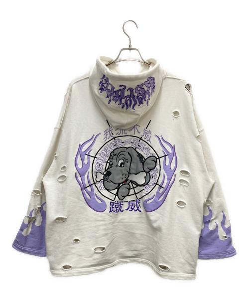 GALFY（ガルフィー）GALFY (ガルフィー) KRYclothing (ケリークロージング) パーカー ホワイト サイズ:SIZE Freeの古着・服飾アイテム