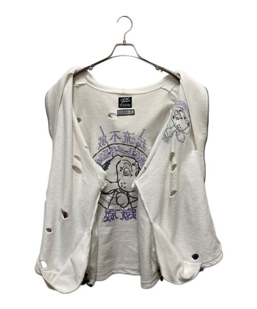 GALFY（ガルフィー）GALFY (ガルフィー) KRYclothing (ケリークロージング) パーカー ホワイト サイズ:SIZE Freeの古着・服飾アイテム