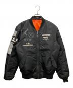 AVIREXアヴィレックス）の古着「MA-1ジャケット」｜ブラック