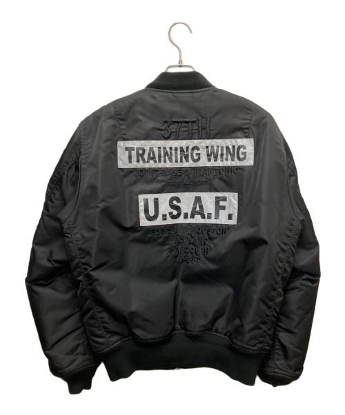 AVIREX（アヴィレックス）AVIREX (アヴィレックス) MA-1ジャケット ブラック サイズ:SIZE XLの古着・服飾アイテム